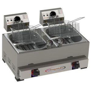 Fritadeira a Gás e Elétrica Itajobi Conjugado 2 Cubas 5 Litros Cada