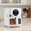 Fritadeira Air Fryer Extream 4,3L 220V Sem Óleo Premium (Branco e Prata)