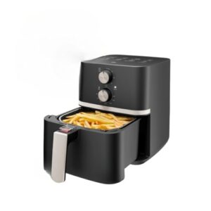 Fritadeira de Ar Quente de Alta PotêNcia Capacidade de 4 Litros Temperatura AjustáVel Revestimento Antiaderente de Dupla Camada 1500 Watts(110V)