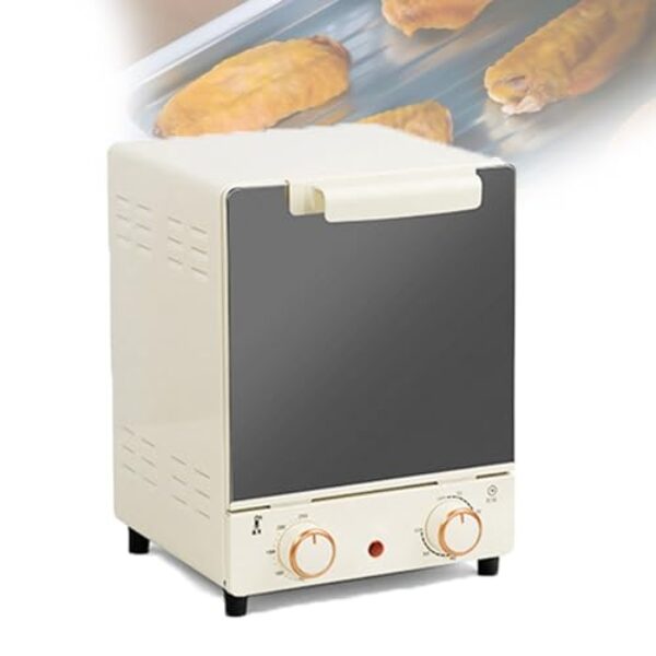 Fritadeira EléTrica Sem óLeo De 750w Com Rotisserie, Forno De 3 Camadas De 15l, Controle De Temperatura Com Dois BotõEs, Faixa De Temperatura De 70-250℃