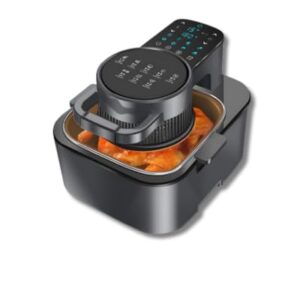 Fritadeira Grande Sem Óleo Air Fryer Digital Lcd 8L - Preto - 110V