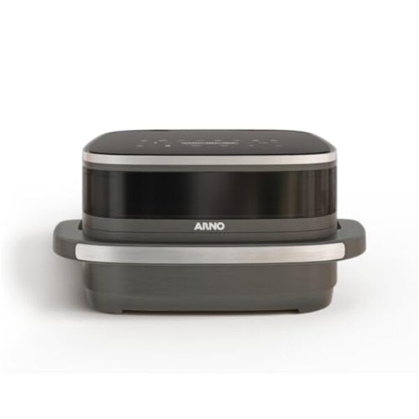 Fritadeira sem Óleo Air Fryer Arno Easy Fry Extra Superfície AFP4, 2200W, Inox, Cesto Super Dimensionado, Duplo Aquecimento, Visor de Vidro, 220V