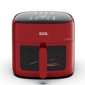 Fritadeira Sem Óleo Air Fryer Eos Chef Gourmet 6.2 Litros Compacta Digital Vermelho Eaf60v 110v