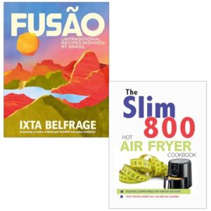 FUSÃO By Ixta Belfrage & The Slim 800 Hot Air Fryer Recipe Cookbook By Iota 2 Books Collection Set