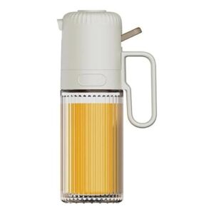 Galheteiro Vidro Spray Azeite Dispensador Pulverizador Óleo Borrifador Cozinha Nude Bege