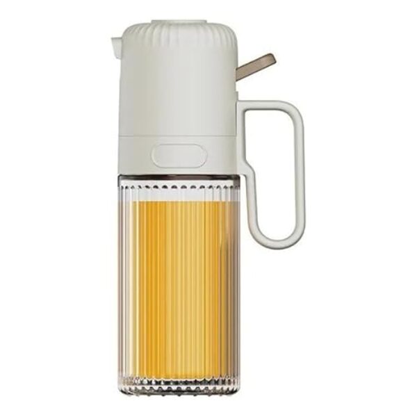 Galheteiro Vidro Spray Azeite Dispensador Pulverizador Óleo Borrifador Cozinha Nude Bege