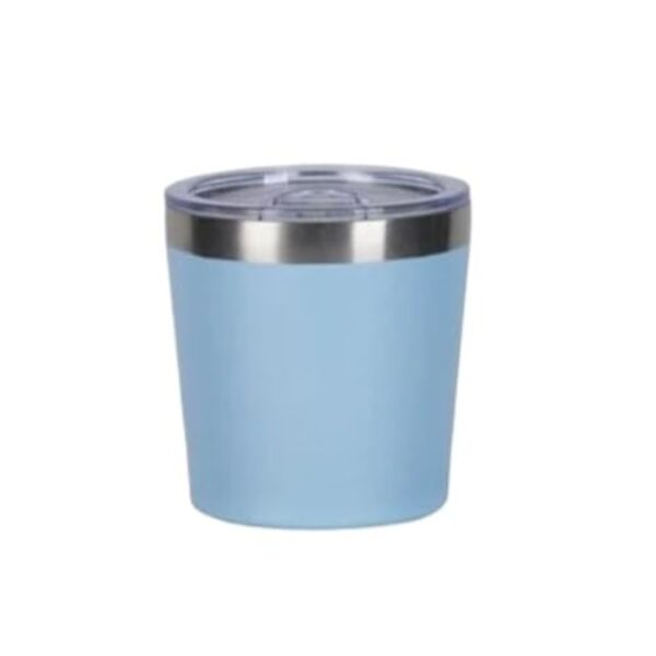 Garrafa Térmica PortáTil，Copo Cafe Termico Copo Cuia TéRmico 200ml em Inox Com Tampa(Branco)