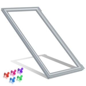 Gaxeta de porta de geladeira atualizada 241778307 compatível com substituição de junta de porta Frigidaire, cinza 42,5 x 98,5 cm 1793667 PS3408461 AP4587413 Vedação de porta para vedação de porta de