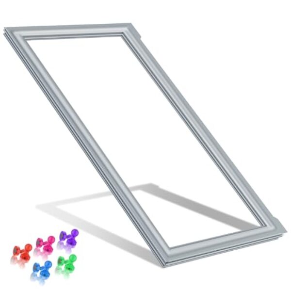 Gaxeta de porta de geladeira atualizada 241778307 compatível com substituição de junta de porta Frigidaire, cinza 42,5 x 98,5 cm 1793667 PS3408461 AP4587413 Vedação de porta para vedação de porta de