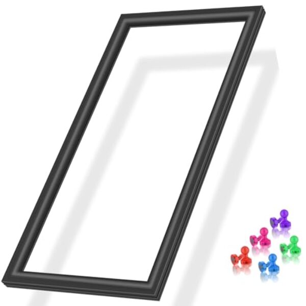 Gaxeta de porta de geladeira Upgaded W0404515 compatível com Atosa MBF8002GR Congelador de alcance de duas portas 156.0 cm x 61.0 cm Preto