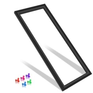 Gaxeta de porta de geladeira W10830047 atualizada compatível com junta de porta de geladeira Whirlpool W10435971 W10163998 KitchenAid Jenn Air Fridge French Door Seal Gasket Replacement 109.2 cm x