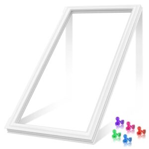 Gaxeta de porta de geladeira W10830276 atualizada compatível com vedação de porta de geladeira Whirlpool W10294125 W10443272 W10847489 KitchenAid Maytag substituição de vedação de porta de geladeira