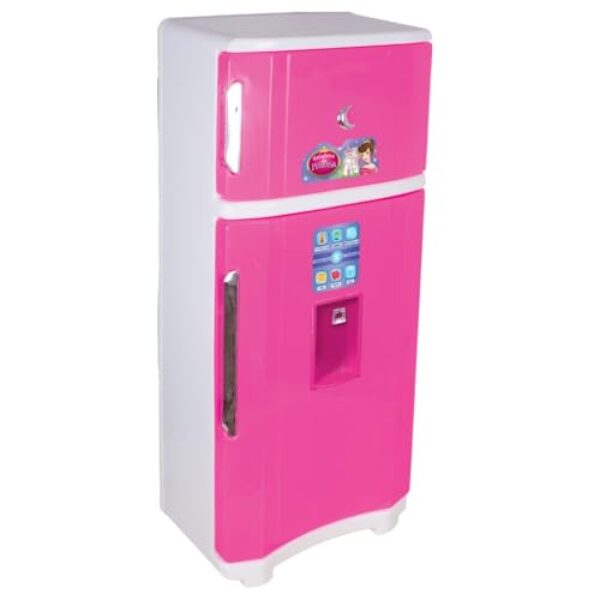 Geladeira Infantil Meninas Duplex Princesa, Brinquedo Educativo, Rosa, Conjuntos de Cozinha de Brinquedo Para Crianças
