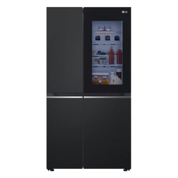 Geladeira/Refrigerador 2 Portas LG 647 Litros GC-V257SQV2 - A+++, Side By Side, Preto, Inox, 220V