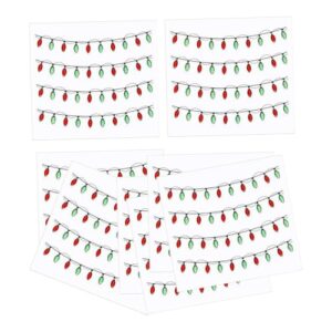 Generic Adesivos decorativos de luzes de Natal, decoração natalina em PVC, materiais para projetos DIY, adereços fotográficos, decalques para cozinha e quarto, 8 Peças