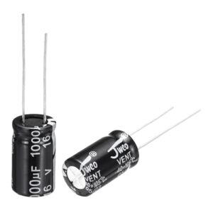 Generic Capacitor eletrolítico 1000uF 16V 10x17mm, capacitores de alumínio radiais para TV, monitor LCD, VCD, 15 peças