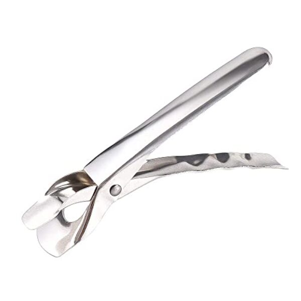 Generic Pinça antiescaldante e antiescaldante, utensílio de cozinha para Air Fryer Retriever com alça de tigela (prata)