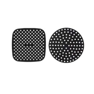 Genérico, Tapete Silicone Quadrado e Redondo Air Fryer Antiaderente