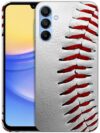 GlamCase Capa para Samsung Galaxy A15 5G, capa para Samsung A15 - design de beisebol impresso bonito fino e elegante plástico rígido designer capa traseira para celular Samsung A15 5G e 4G branca