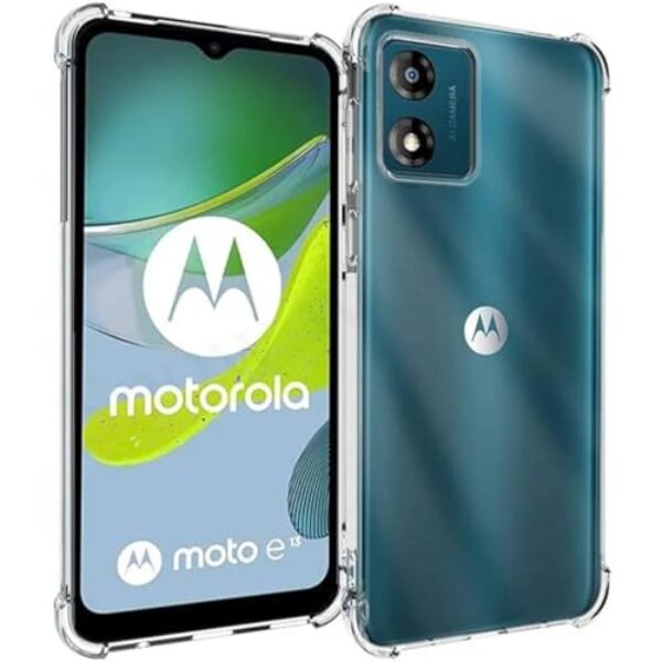 [GL CASES] Capinha Moto E13 Capa Motorola Moto E13 Slim Clear Anti Impacto Reforçada Silicone Transparente Case Flexível Anti Choque Encaixe Preciso Com Proteção Para Câmera e Tela