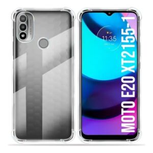 [GL CASES] Capinha Moto E20 Capa Motorola Moto E20 Slim Clear Anti Impacto Reforçada Silicone Transparente Case Flexível Anti Choque Encaixe Preciso Com Proteção Para Câmera e Tela