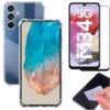 [GL CASES] KIT Capa Capinha Case Samsung Galaxy M34 Slim Clear Anti Impacto Reforçada Silicone Transparente Flexível Anti Choque + Pelicula Samsung Galaxy M34 De Vidro 3D Cobertura Total