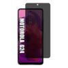 [GL CASES] Película Privacidade Motorola Moto G24 Anti Risco Privativa De Vidro Temperado 3D Proteção 9H Pelicula Motorola Moto G24 Anti Espião Cobertura Total Da Tela + Kit Limpeza Para Aplicação