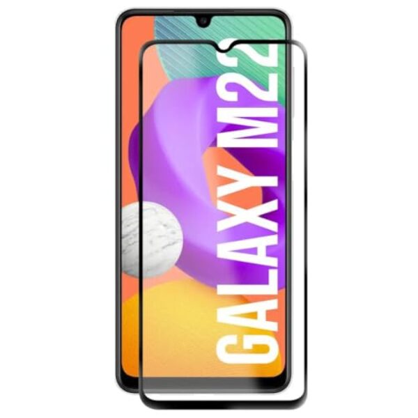 [GL CASES] Película Samsung Galaxy M22 Vidro Temperado Anti Risco 3D 9H Proteção Pelicula Samsung Galaxy M22 Com Cobertura Total Da Tela + Kit Limpeza Para Aplicação Livre De Bolhas