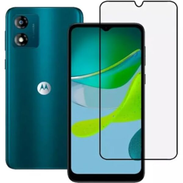 [GL CASES] Pelicula Moto E13 Anti Risco Película Motorola Moto E13 De Vidro Temperado 3D 9H Proteção Com Cobertura Total Da Tela + Kit Limpeza Para Aplicação Livre De Bolhas