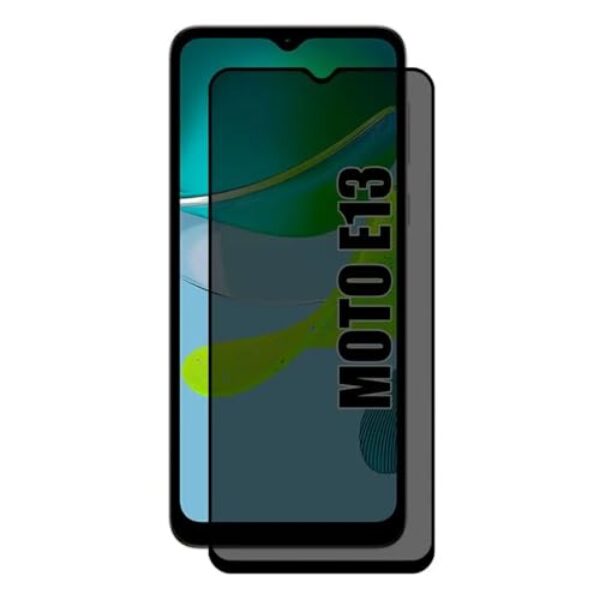 [GL CASES] Pelicula Moto E13 Pelicula Privacidade Motorola Moto E13 Anti Risco Película Privativa De Vidro Temperado 3D Proteção 9H Anti Espião Cobertura Total Da Tela + Kit Limpeza Para Aplicação