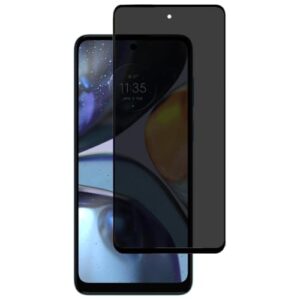 [GL CASES] Pelicula Privacidade Moto G22 Anti Risco Película Motorola Moto G22 Privativa De Vidro Temperado 3D Proteção 9H Anti Espião Cobertura Total Da Tela + Kit Limpeza Para Aplicação