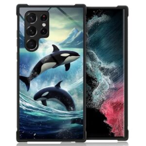 Goodsprout Compatível com Samsung Galaxy S23 Ultra, capa traseira rígida de policarbonato à prova de choque e anti-arranhões para Samsung Galaxy S23 Ultra