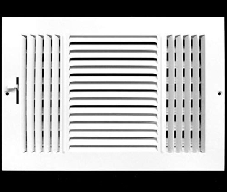 Grade de fornecimento de ar de 3 vias 45.7 cm x 30.5 cm - tampa de ventilação e difusor - face plana estampada - branca [dimensões externas: 19,75" L x 13,75"h]