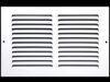 Grelhas de Retorno de Aço - Parede Lateral e Teto - Cobertura de Duto HVAC (25.4 cm L X 10.2 cm A, Branco)