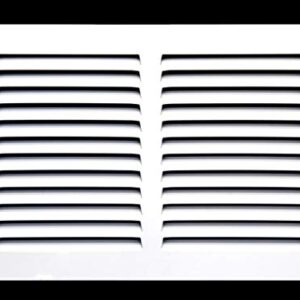 Grelhas de Retorno de Aço - Parede Lateral e Teto - Cobertura de Duto HVAC (25.4 cm L X 10.2 cm A, Branco)