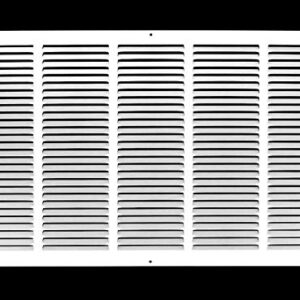 Grelhas de Retorno de Aço - Parede Lateral e Teto - Cobertura de Duto HVAC (61 cm L X 35 cm A