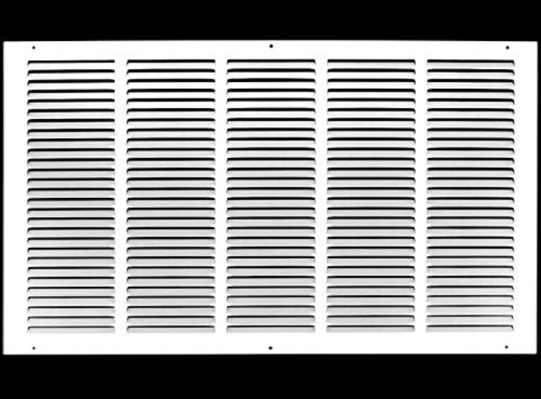 Grelhas de Retorno de Aço - Parede Lateral e Teto - Cobertura de Duto HVAC (61 cm L X 35 cm A