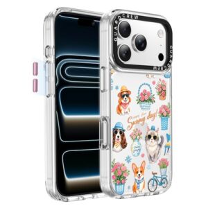 GuardCrew Capa para iPhone 17 Pro Max, [proteção contra quedas de grau militar de 3,8 m à prova de colisão] [anti-descascar] Capa de telefone fina à prova de choque de TPU transparente para iPhone 17