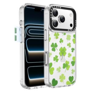 GuardCrew Capa para iPhone 17 Pro Max, [proteção contra quedas de grau militar de 3,8 m à prova de colisão] [anti-descascar] Capa de telefone fina à prova de choque de TPU transparente para iPhone 17