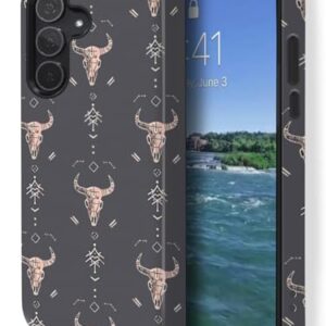 GUYBFADFG Capa compatível com Samsung Galaxy S24 FE 5G, proteção de camada dupla à prova de choque, capa de telefone resistente, Western Boho Country Southern