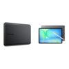 HD Externo Toshiba 1TB Canvio Basics Preto + Tablet Samsung Galaxy Tab S10 FE, Cinza, 128GB, 8GB RAM