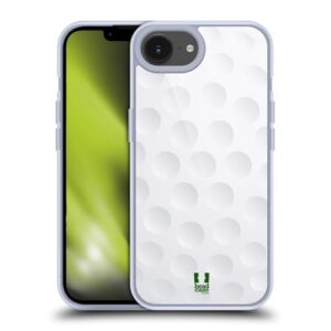 Head Case Designs Capa de gel de coleção de bolas de golfe [proteção de grau militar] compatível com Apple iPhone 16e e compatível com MagSafe