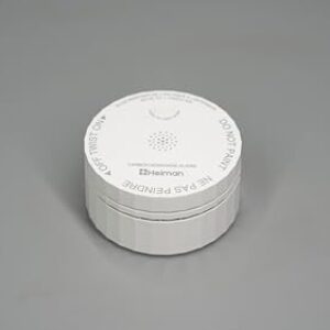 HEIMAN Mini detector de monóxido de carbono (CO) WiFi, alarme de CO alimentado por bateria, botão de reinicialização, indicador de bateria fraca, alarme portátil de monóxido de carbono para viagens