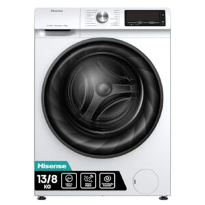 Hisense Lava e Seca, 13kg Lavagem/8kg Secagem, Steam, 13 Programas, Motor Inverter, Painel Touch, Branco WD13X - 220V