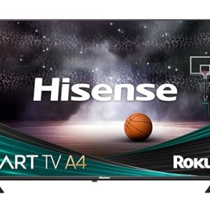 Hisense Smart Roku TV 1080p Classe A4 Series FHD 1080p de 40 polegadas com compatibilidade Alexa (40A4NR, modelo 2024) - Dolby Audio, design de moldura fina, Google Assistant