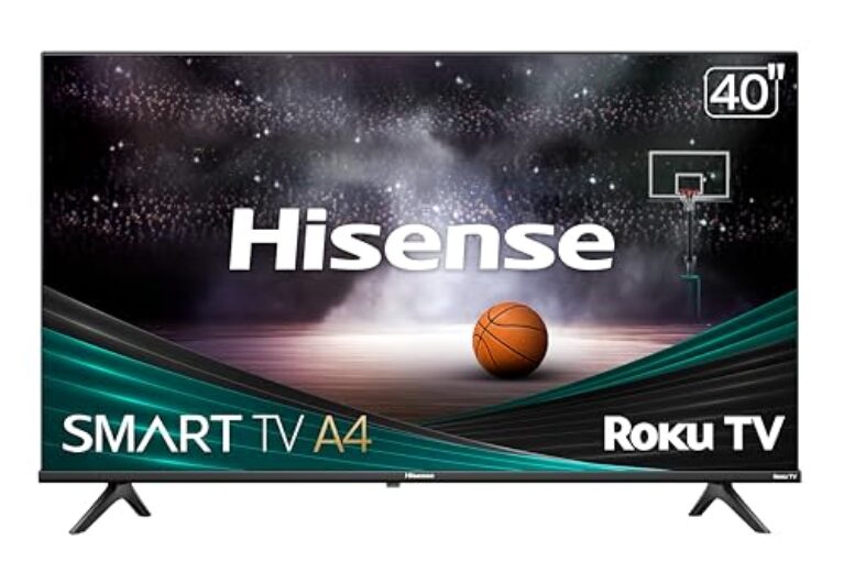 Hisense Smart Roku TV 1080p Classe A4 Series FHD 1080p de 40 polegadas com compatibilidade Alexa (40A4NR, modelo 2024) - Dolby Audio, design de moldura fina, Google Assistant