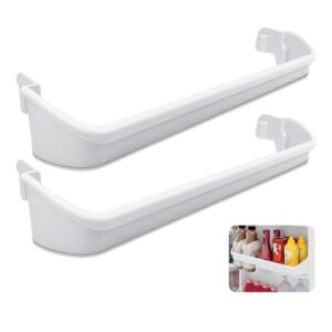 HLZDS 240534701 Barra de prateleira de porta de geladeira (pacote com 2) compatível com geladeira Frigidaire Kenmore Crosley, substitui AP3214631, PS734936, 948952, EAP734936 barra de retenção de