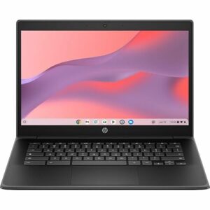 HP Chromebook com tela sensível ao toque Fortis G1i de 14 polegadas - Full HD - Intel N-Series N150-8 GB - Memória Flash de 64 GB - Teclado inglês - Preto Jet - Smart Buy - Chip Intel - LTE Advanced