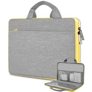 Hseok Capa para laptop de 13,3 a 14 polegadas, bolsa Breifcase, resistente à água e à prova de choque, compatível com MacBook Pro de 14 polegadas, MacBook Air/Pro de 13,3 polegadas e 33.0 cm-35.6 cm