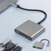 Hub USB C com HDMI 4K, porta C de 100 W, porta USB 3.0, conversor adaptador USB 3.1 tipo C para HDMI, compatível com MacBook Pro/Air, iPad Pro, iMac, iPhone 16/15, XPS, ThinkPad, S22